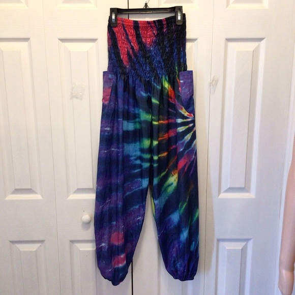 ISP Dancewear Multicolor Tie Dyed Hip Hop Hammer Pants Size Adult XS - Picture 3 of 8